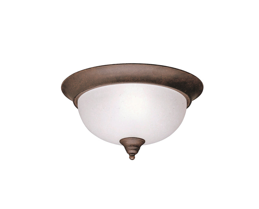 Dover Flush Mount 2-Light in Tannery Bronze