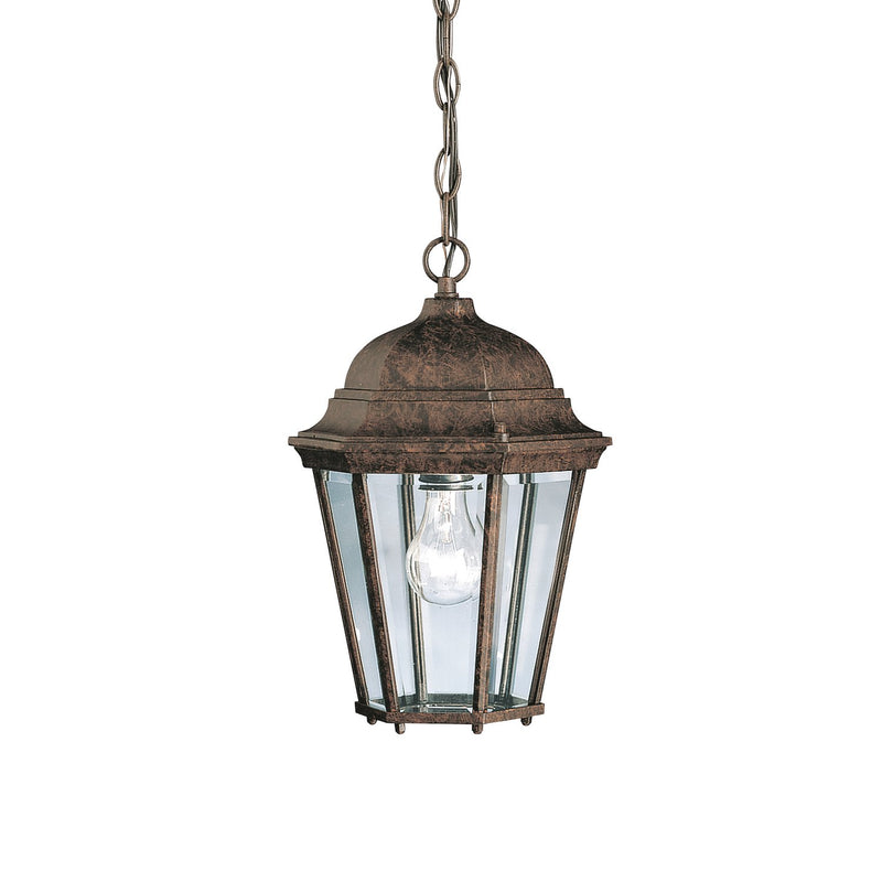 Madison Outdoor Lantern Pendant in Tannery Bronze