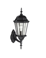 Madison 20" Outdoor Wall Lantern in Black