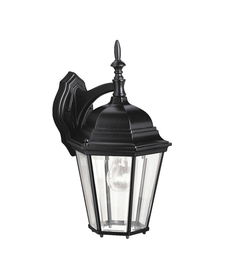 Madison 17" Outdoor Wall Lantern in Black