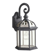 Barrie 15.5" Outdoor Wall Lantern in Black