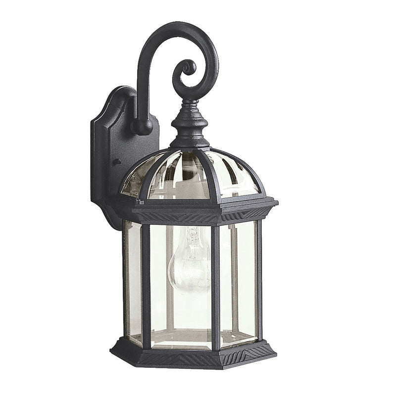 Barrie 15.5" Outdoor Wall Lantern in Black