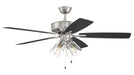 Pro Plus 104 52" Ceiling Fan in Brushed Polished Nickel - Lamps Expo