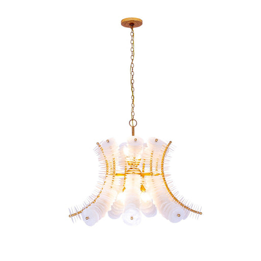 Gossamer 12-Light Pendant in Oxidized Gold Leaf