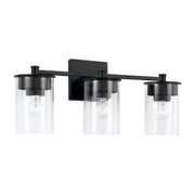 Mason 3-Light Bath Vanity Light in Matte Black