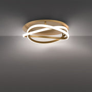 Veloce Flush Mount in Aged Brass
