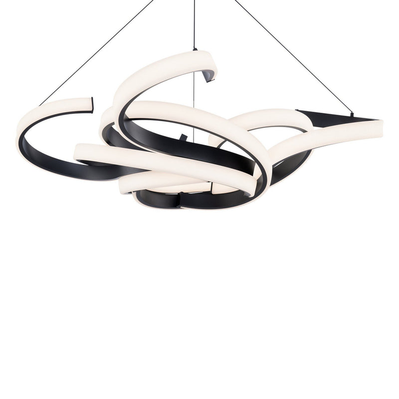 Woven Chandelier in Black
