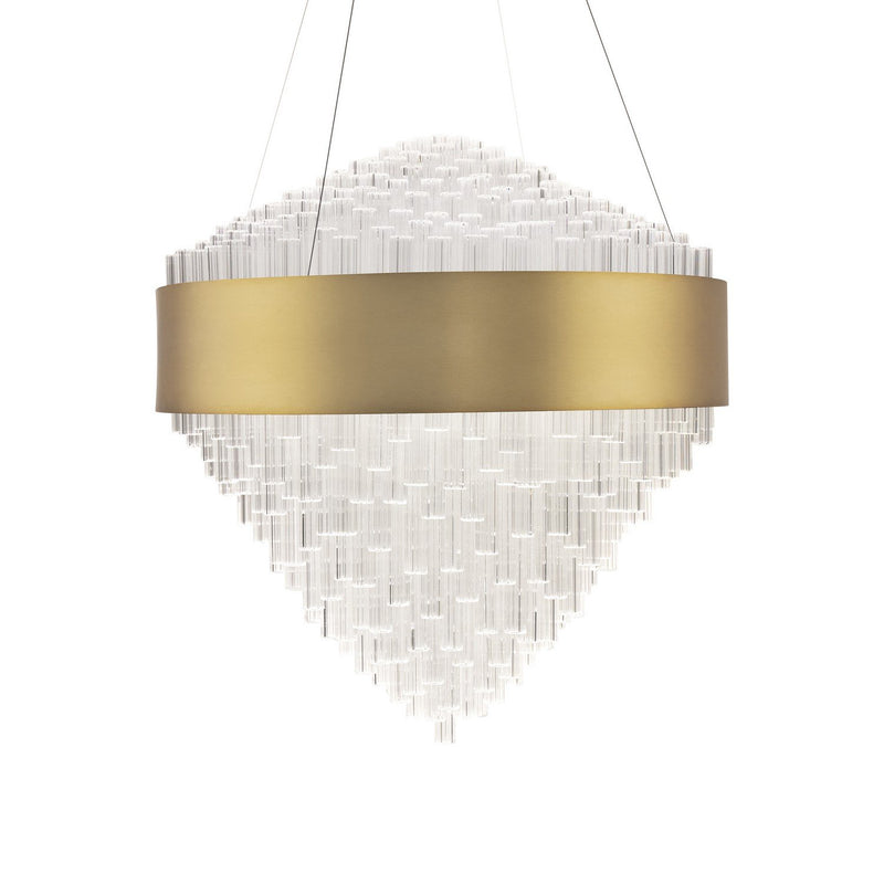Luzerne Pendant in Aged Brass
