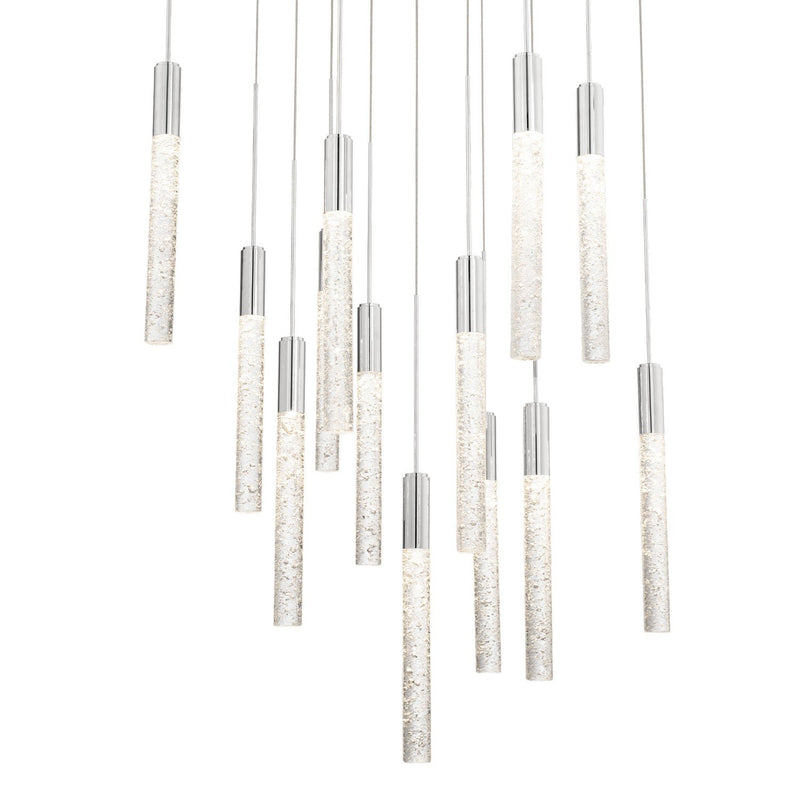Magic 13-Light Square Pendant in Polished Nickel