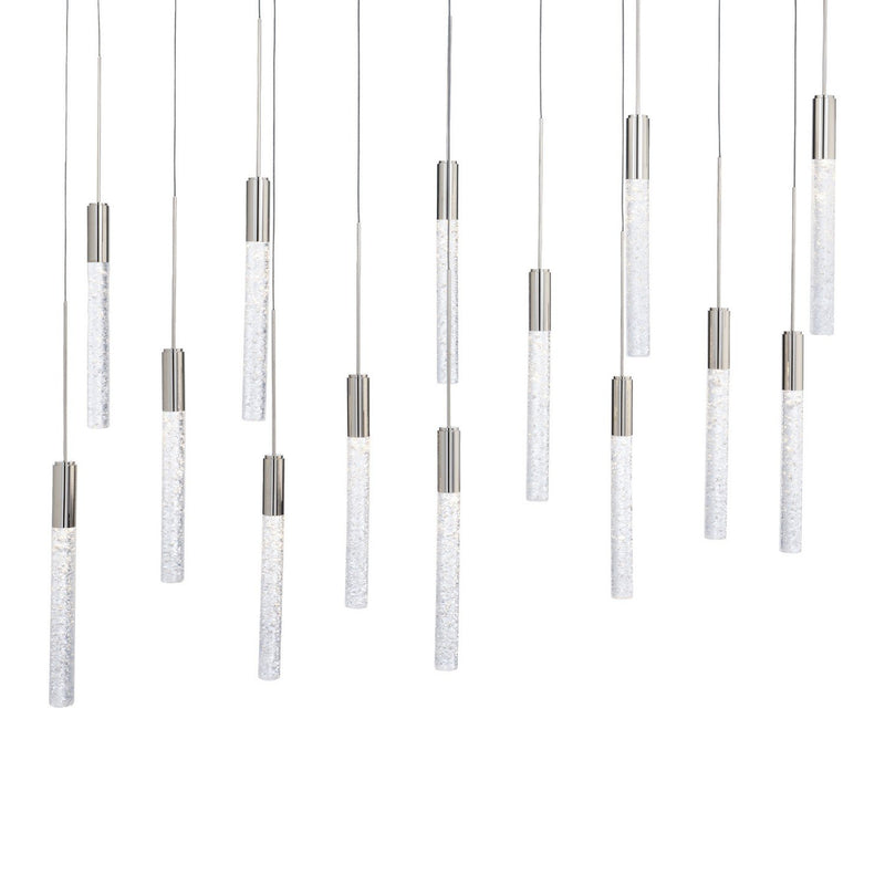 Magic 14-Light Linear Pendant in Polished Nickel
