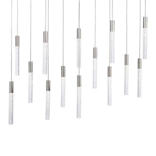 Magic 14-Light Linear Pendant in Polished Nickel