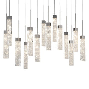 Minx 14-Light Linear Pendant in Antique Nickel