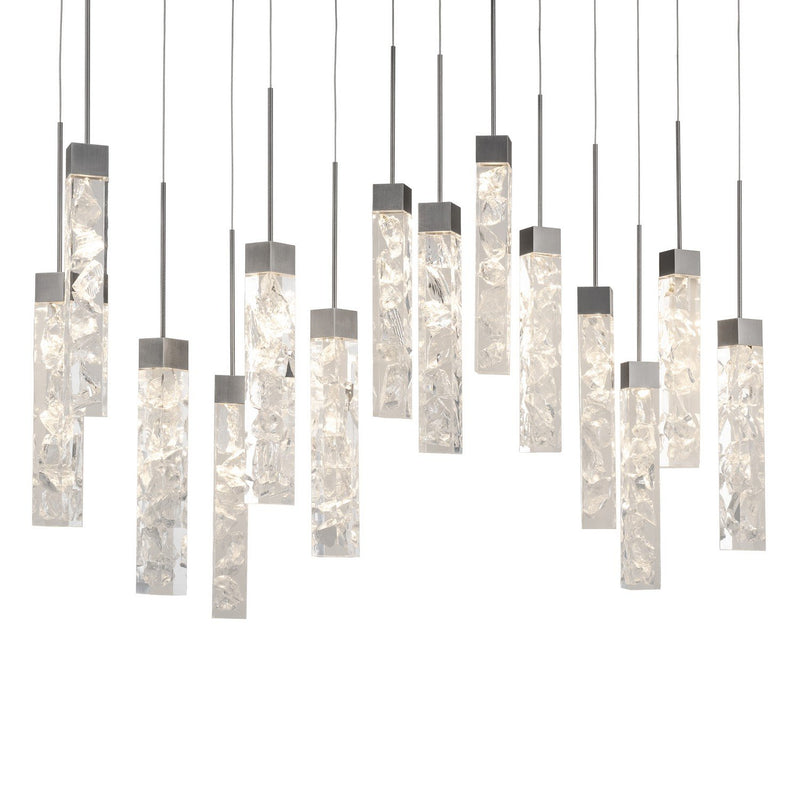 Minx 14-Light Linear Pendant in Antique Nickel