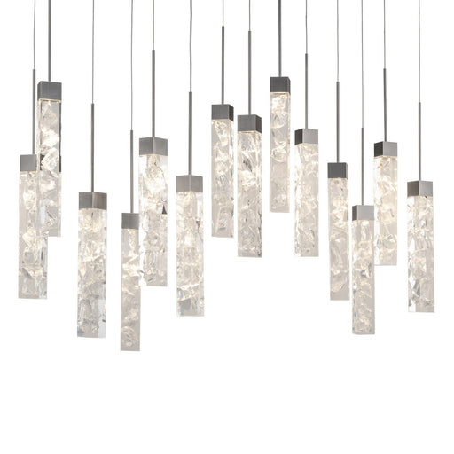 Minx 14-Light Linear Pendant in Antique Nickel