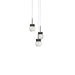 Double Bubble LED Pendant in Black
