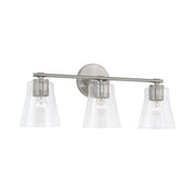 Baker 3-Light Bath Vanity Light in Brushed Nickel