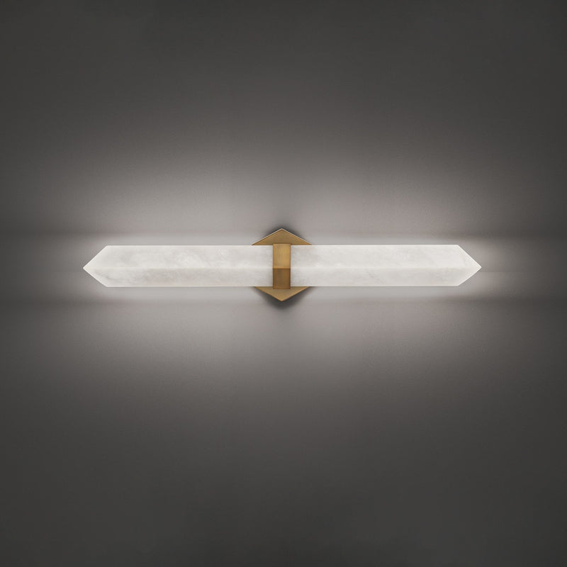 Javelin 28" Bath Vanity Light in Aged Brass