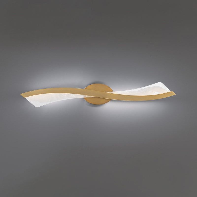 Ascot 34" 2-Light Bath Vanity Light in Aged Brass