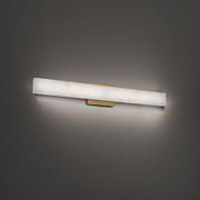 Lanza 27" Bath Vanity Light in Aged Brass