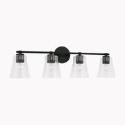 Baker 4-Light Bath Vanity Light in Matte Black