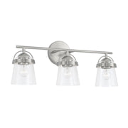 Madison 3-Light Bath Vanity Light in Brushed Nickel