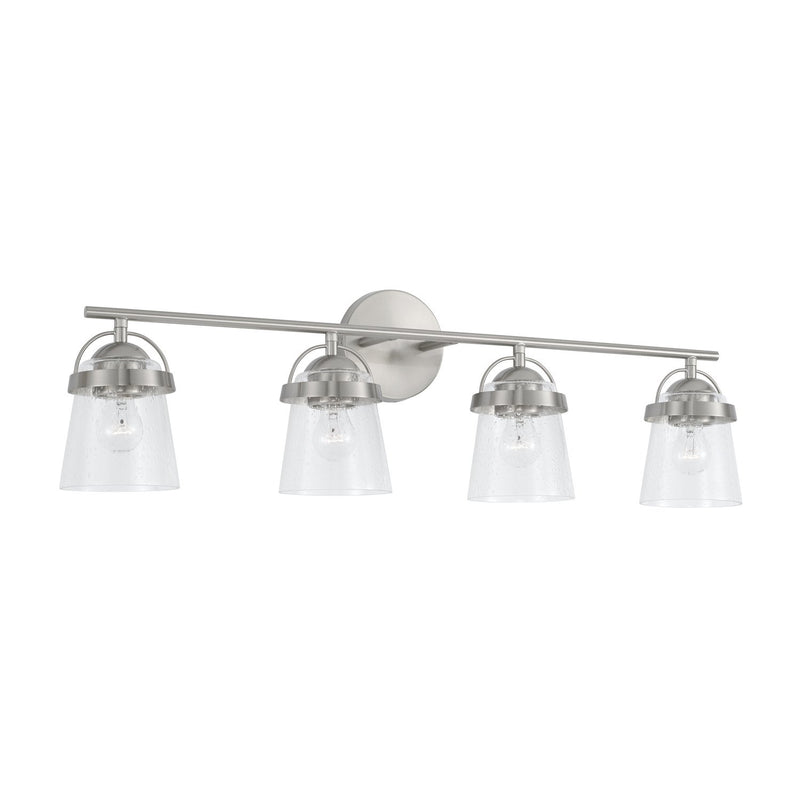 Madison 4-Light Bath Vanity Light in Brushed Nickel