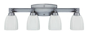 Bridwell 4 Light 28" Vanity in Brushed Nickel