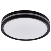 11.42" Low-Profile LED Flush Mount in Matte Black
