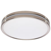 14.37" Low-Profile LED Flush Mount in Brushed Nickel