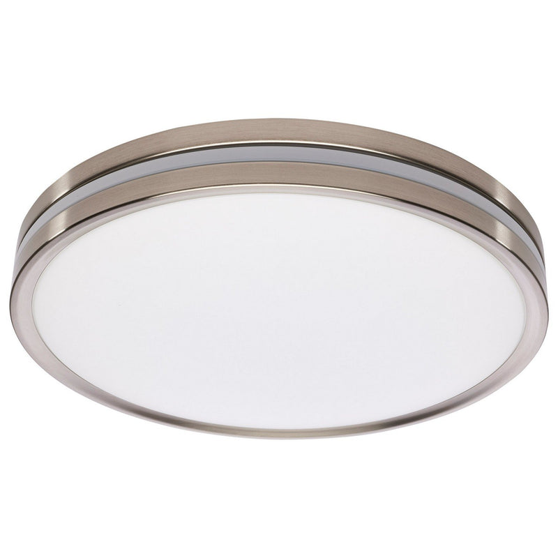 14.37" Low-Profile LED Flush Mount in Brushed Nickel