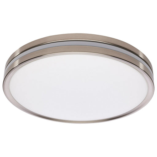 14.37" Low-Profile LED Flush Mount in Brushed Nickel