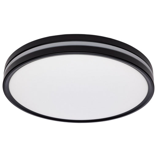 14.37" Low-Profile LED Flush Mount in Matte Black