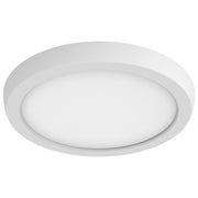 7" Round Edge-Lit LED Flush Mount in White