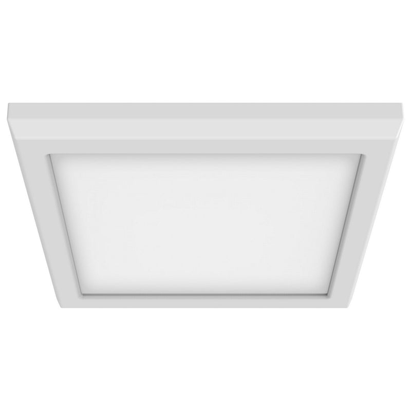 7" Round Edge-Lit LED Flush Mount in White