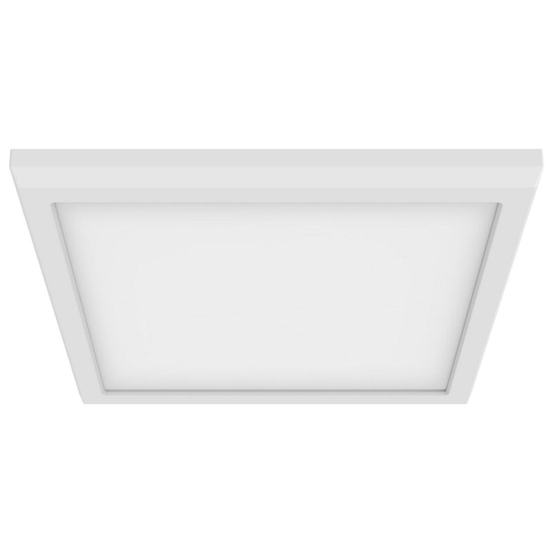 9" Round Edge-Lit LED Flush Mount in White