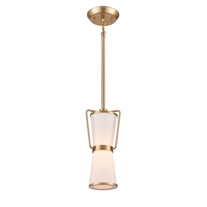 Layla Mini Pendant in Brushed Brass