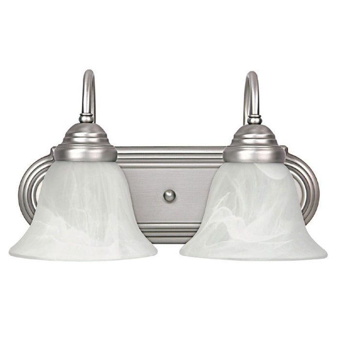 Capital Vanities 2 Light Vanity in Matte Nickel