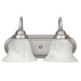 Capital Vanities 2 Light Vanity in Matte Nickel