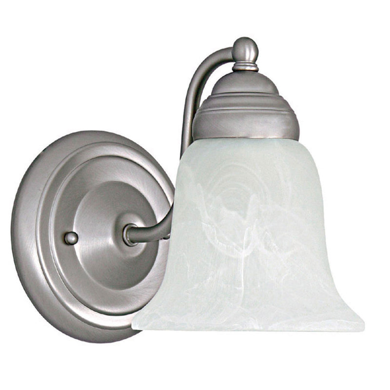 Capital Sconces 1 Light Sconce in Matte Nickel