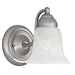 Capital Sconces 1 Light Sconce in Matte Nickel