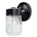 1 Light Outdoor Wall Lantern in Black