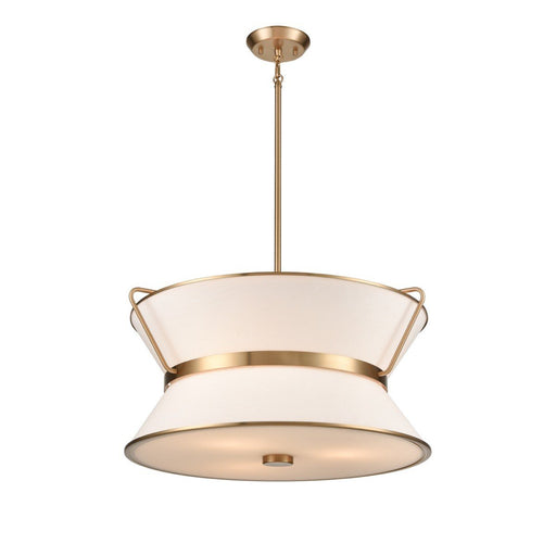Layla 6-Light Pendant in Brushed Brass