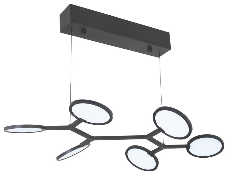 Bandalore 38" LED Chandelier in Coal Black