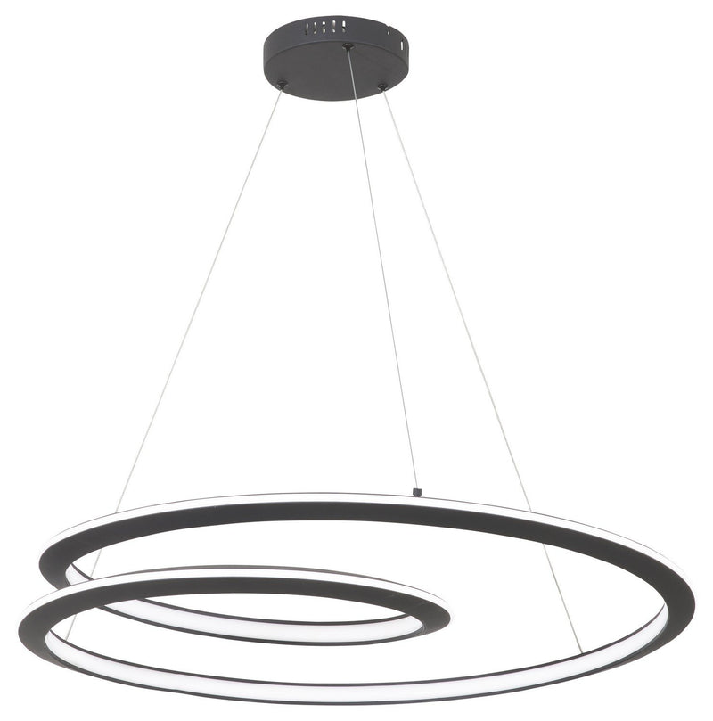 Infinite 30" LED Pendant in Sand Coal Black