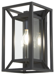 Harbor View Medium Outdoor Wall Lantern in Sand Coal