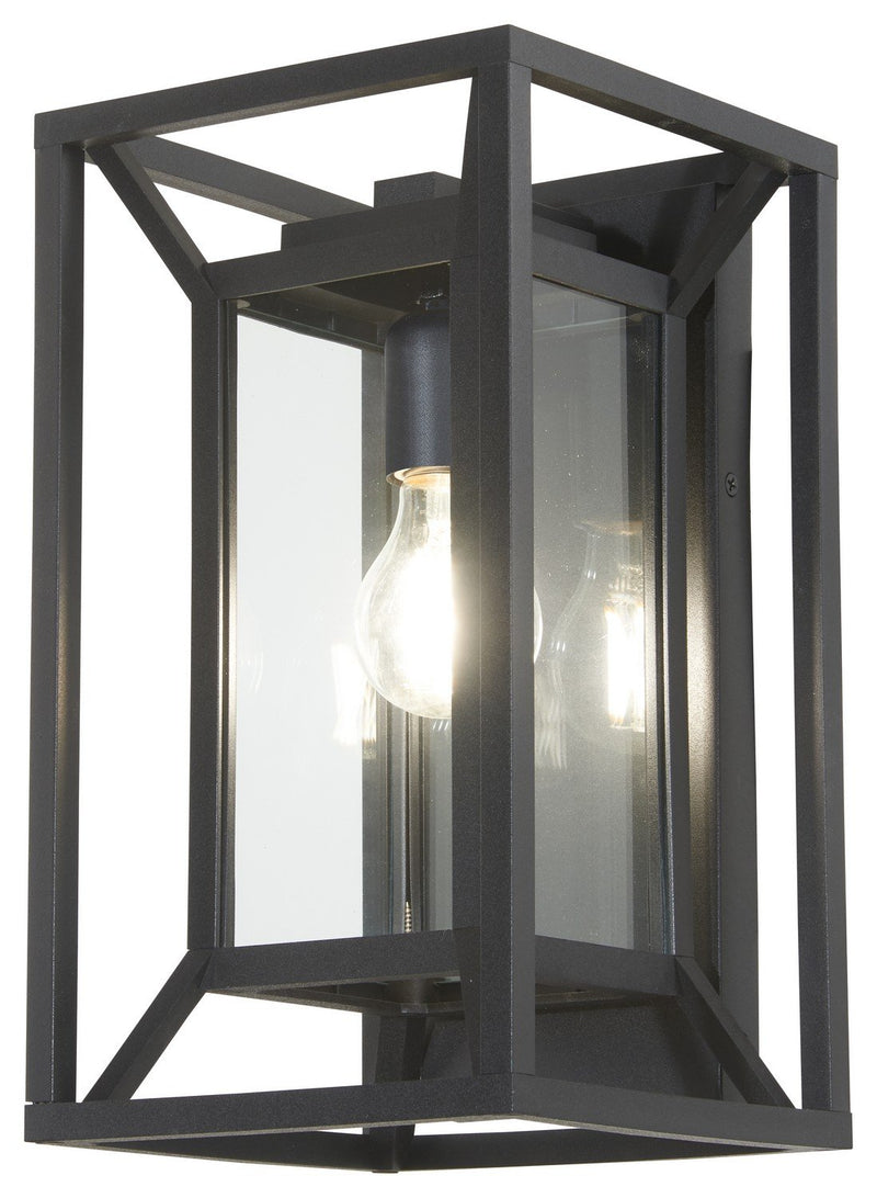 Harbor View Medium Outdoor Wall Lantern in Sand Coal
