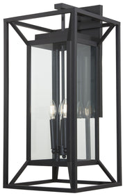 Harbor View 4-Light Medium Outdoor Wall Lantern in Sand Coal
