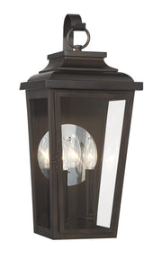 Irvington Manor 2-Light Pocket Outdoor Wall Lantern in Chelesa Bronze