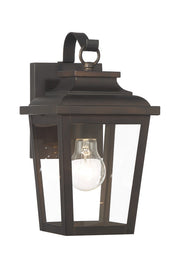 Irvington Manor Small Outdoor Wall Lantern in Chelesa Bronze