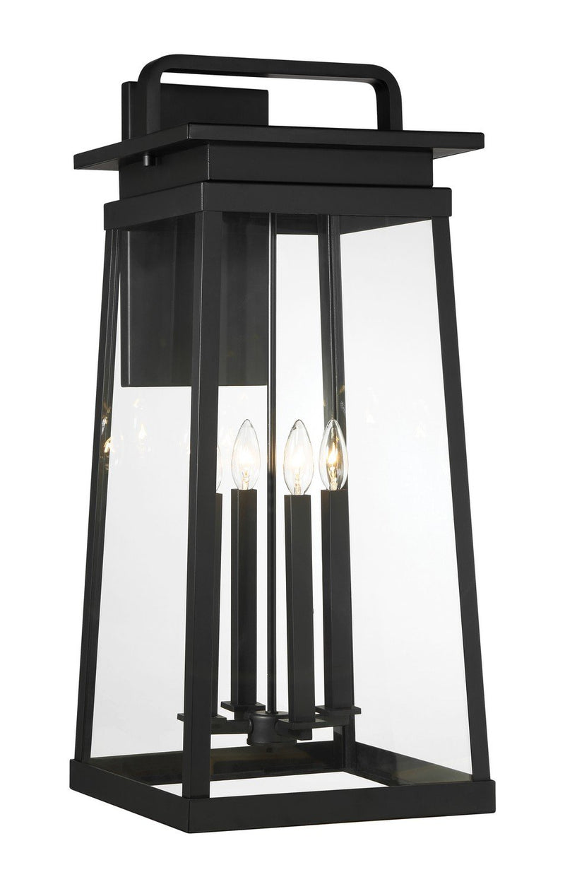 Isla Vista 4-Light Large Outdoor Wall Lantern in Coal